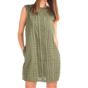 GAP Olive Green Lace Mini Dress